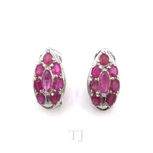 Load image into Gallery viewer, Ruby Earrings &amp; Ring Set in Sterling Silver
