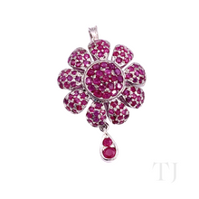 Load image into Gallery viewer, Natural Ruby Pendant in sterling silver 
