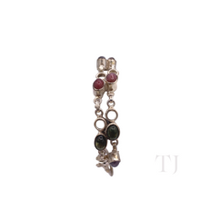 Cargar imagen en el visor de la galería, Multi-colored Tourmaline Bracelet in Sterling Silver
