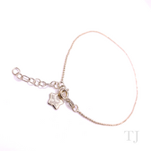 Load image into Gallery viewer, Sterling Silver Anklet with Star Charm
