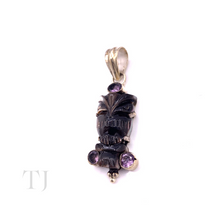 Load image into Gallery viewer, Amethyst and Mother of pearl pendant
