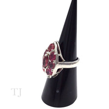 Load image into Gallery viewer, Ruby Earrings &amp; Ring Set in Sterling Silver
