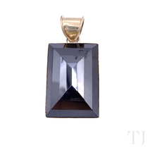 Load image into Gallery viewer, Hematite Faceted Pendant in Sterling Silver
