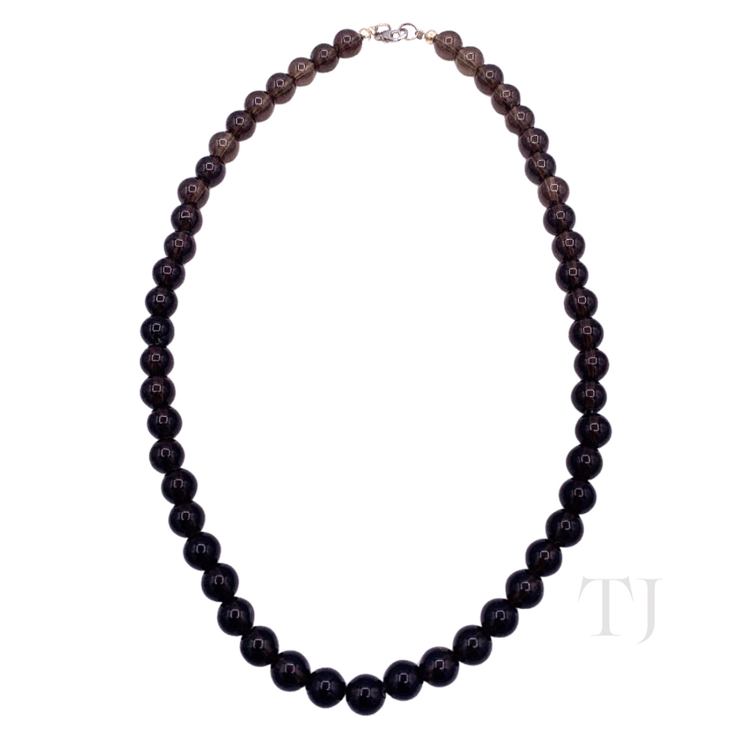 Smoky Quartz Bead Necklace