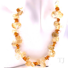 Load image into Gallery viewer, Citrine Nugget Stone Necklace
