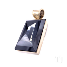 Load image into Gallery viewer, Hematite Faceted Pendant in Sterling Silver
