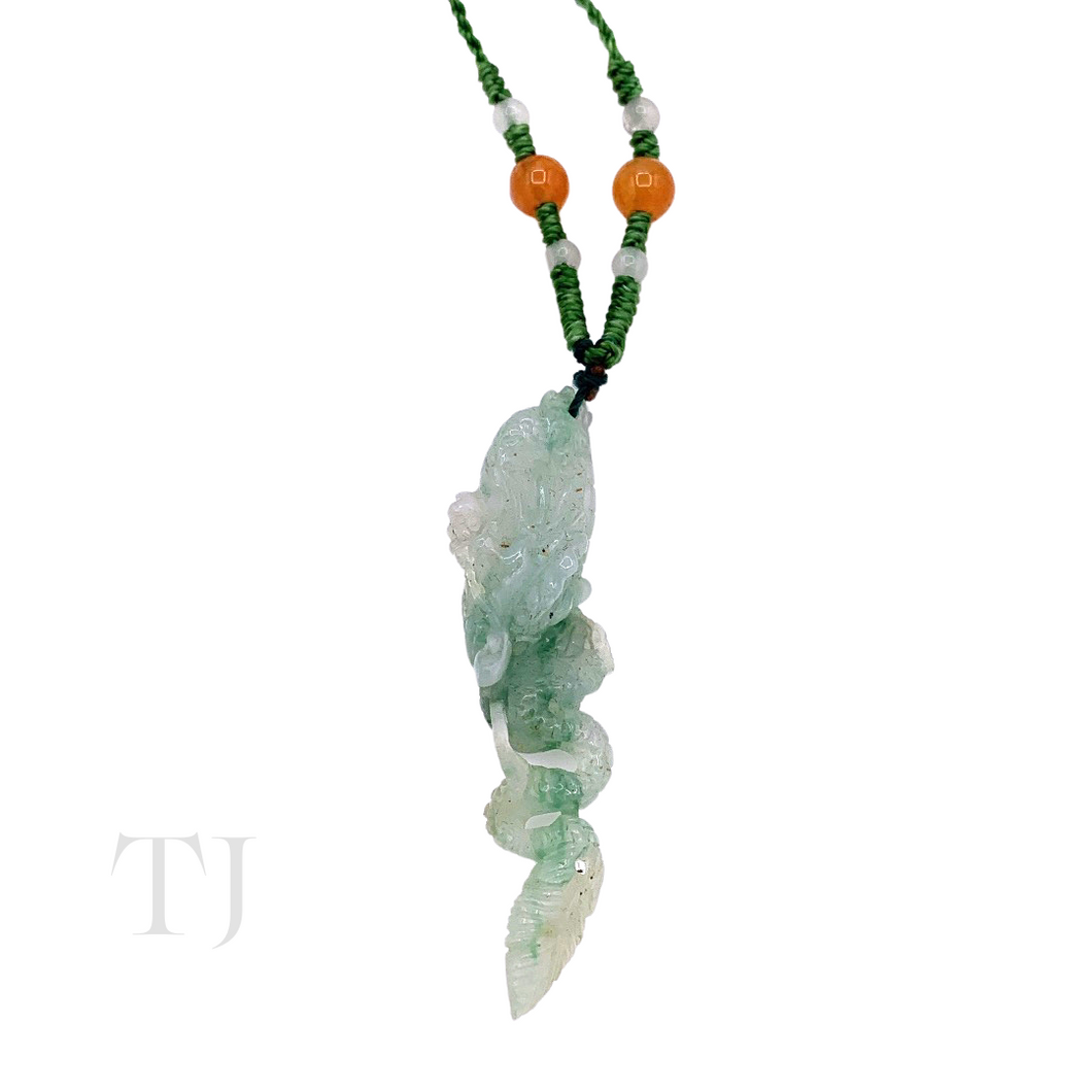 Natural Burmese Jade Adjustable Necklace