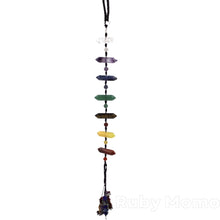 将图片加载到图库查看器，7 chakras point stones hanging ornament
