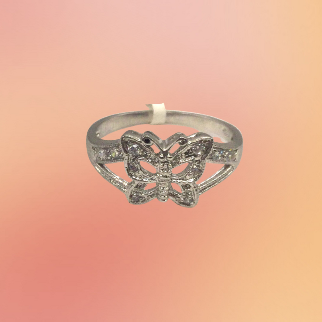 Sterling Silver Ring in Butterfly shape