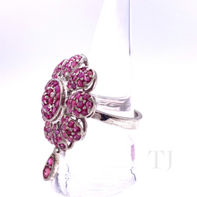 将图片加载到图库查看器，Natural Ruby Ring in sterling silver
