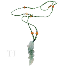 Cargar imagen en el visor de la galería, Natural Burmese Jade Adjustable Necklace
