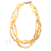 Load image into Gallery viewer, Citrine Nugget Layered Necklace in Sterling Silver
