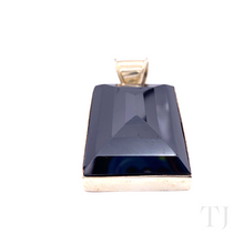 Load image into Gallery viewer, Hematite Faceted Pendant in Sterling Silver
