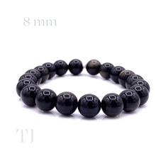 Load image into Gallery viewer, Gold Sheen Obsidian Bracelet
