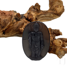 Load image into Gallery viewer, Obsidian Buddha Pendant
