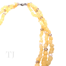 Load image into Gallery viewer, Citrine Nugget Layered Necklace in Sterling Silver
