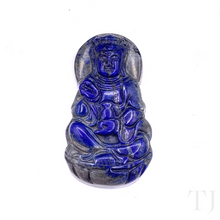 Cargar imagen en el visor de la galería, Lapis Lazuli Buddha Figure Pendant
