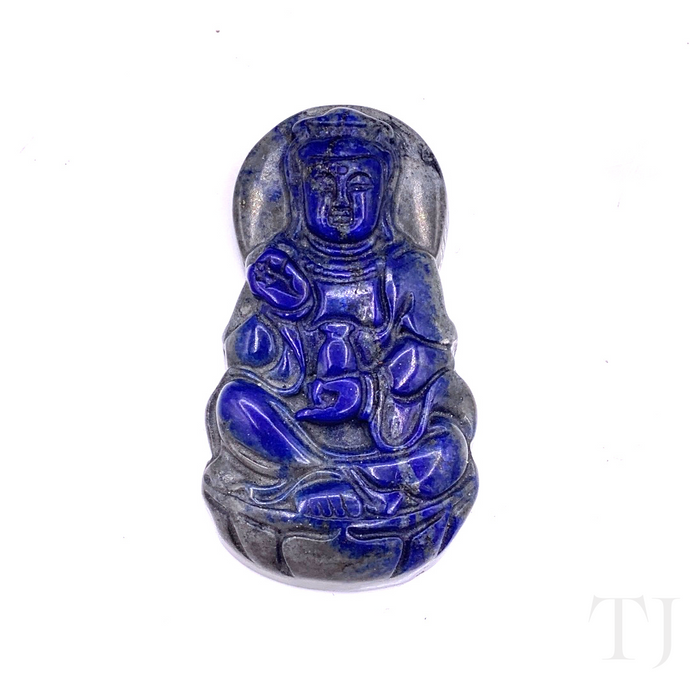 Lapis Lazuli Buddha Figure Pendant