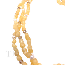 Load image into Gallery viewer, Citrine Nugget Layered Necklace in Sterling Silver
