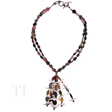 Load image into Gallery viewer, Multi-Colored Tourmaline Nugget Necklace
