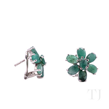 Load image into Gallery viewer, Emerald Flower Jewelry Set
