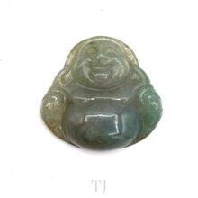 Load image into Gallery viewer, Chinese smiling god pendant made of Burmese Jade
