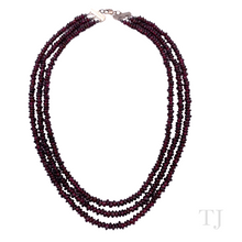 Load image into Gallery viewer, Garnet Chip 3 Layered Necklace
