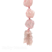 Load image into Gallery viewer, Rose Quartz hanging ornaments
