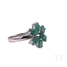 Load image into Gallery viewer, Emerald Flower Jewelry Set
