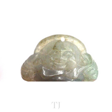 Load image into Gallery viewer, Chinese smiling god pendant made of Burmese Jade
