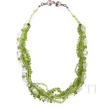 Load image into Gallery viewer, Peridot Chip Layered Necklace
