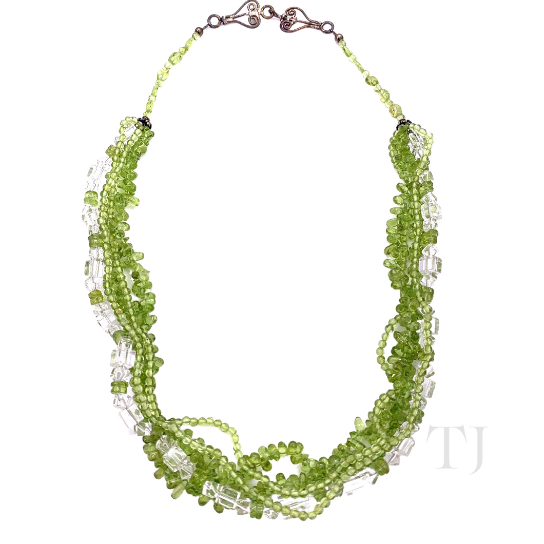 Peridot Chip Layered Necklace