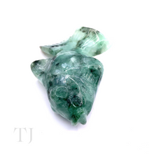 Cargar imagen en el visor de la galería, Natural Burmese Green Jade Fish Figurine
