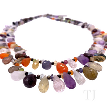 Cargar imagen en el visor de la galería, Multi Gemstones Necklace in Sterling Silver
