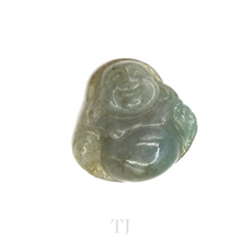 Load image into Gallery viewer, Chinese smiling god pendant made of Burmese Jade
