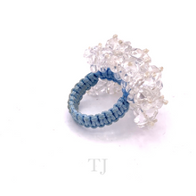 Load image into Gallery viewer, Clear Quartz Braided Rope Ring
