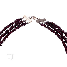 Load image into Gallery viewer, Garnet Chip 3 Layered Necklace
