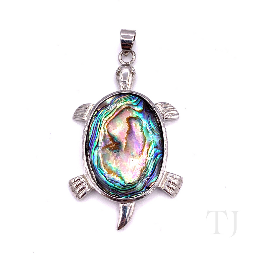 Mother of Pearl Turtle Pendant