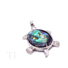 Load image into Gallery viewer, Mother of Pearl Turtle Pendant
