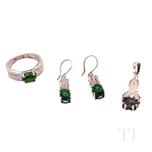 Load image into Gallery viewer, Green Tourmaline Jewelry Set
