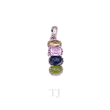 Загрузить изображение в средство просмотра галереи, Multi-colored Tourmaline Jewelry Set in Sterling Silver
