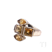 Load image into Gallery viewer, Citrine Twisted Ring in Sterling Silver
