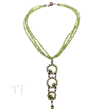 Load image into Gallery viewer, Peridot Chip Necklace with Pendant in Sterling Silver
