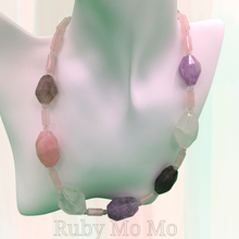 Cargar imagen en el visor de la galería, Multi-Gemstones Necklace in Sterling Silver
