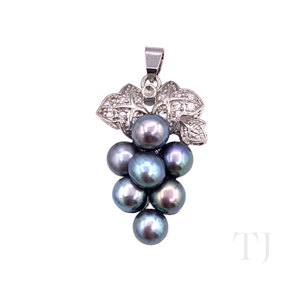 Freshwater Multi-colored Pearl Grape Pendant