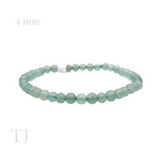 Load image into Gallery viewer, Aventurine 4 mm bead sized bracelet with elastic string
