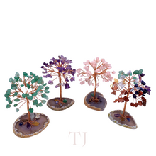 Cargar imagen en el visor de la galería, Top view of Gemstones Tree with Agate Base
