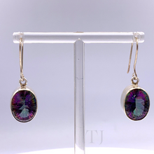 Загрузить изображение в средство просмотра галереи, Mystic Topaz Oval Earrings in Sterling Silver
