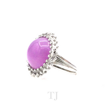 Load image into Gallery viewer, Lavender Jade RIng in Sterling Silver
