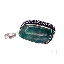 Загрузить изображение в средство просмотра галереи, Malachite Pendant in Sterling Silver
